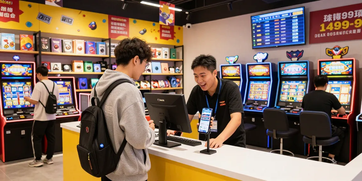 Customer exploring slot promotions in a modern e-commerce retail environment.
